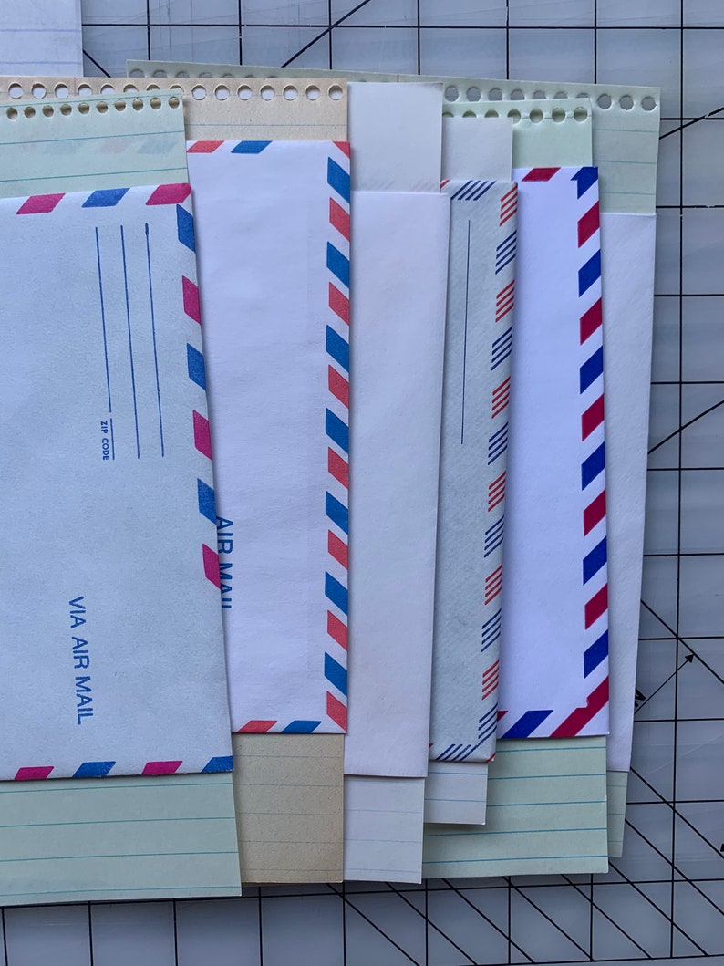 Air Mail Pattern AIRMAIL Stationery Set / Penpal / Snail Mail / 8 Sets - Etsy
