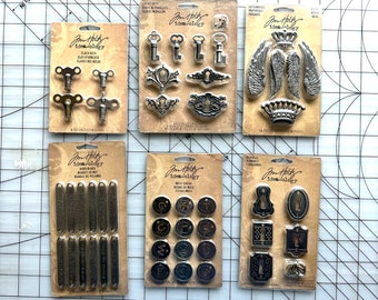 Tim Holtz metal embellishments/pick