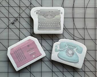 Vintage Memo pad/ Nostalgic cut outs/ 3 pk/ 50 pg each design