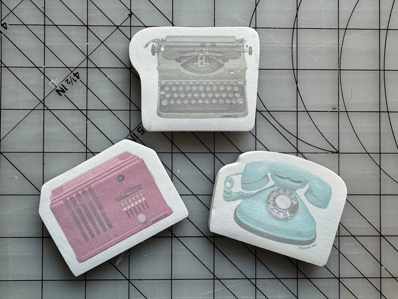 Rotary Note Pad Vintage Memo Pad/ Nostalgic Cut Outs/ 3 Pk/ 50 Pg Each Design - Etsy
