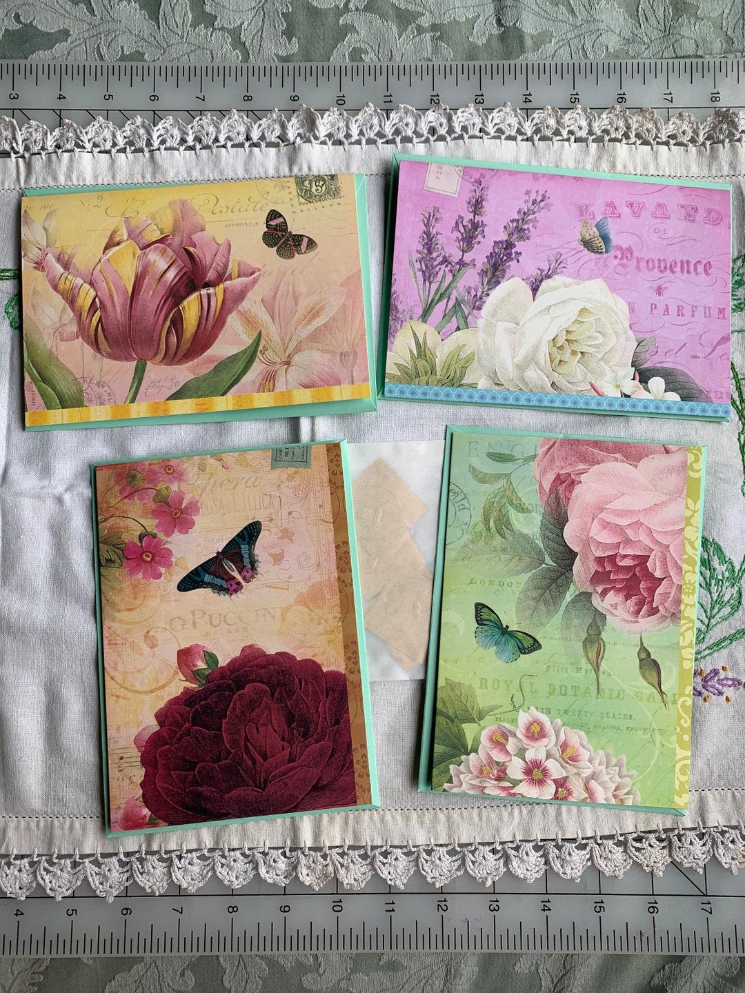 Butterfly Greetings Cards Assortment / 4 Sets - Etsy