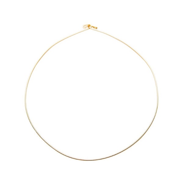 Thin Wire Choker • Gold Choker • Choker Collar • Neck Ring • Gold Choker Necklace • Dainty Choker • Simple Necklace • Layering Choker