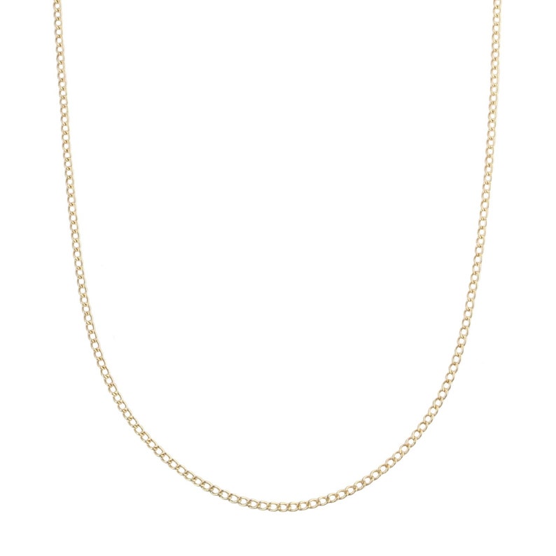 Baby Curb Chain Necklace Simple Gold Necklace Dainty Chain Choker Thin Silver Chain Gold Choker Necklace Layering Chain Necklace image 2