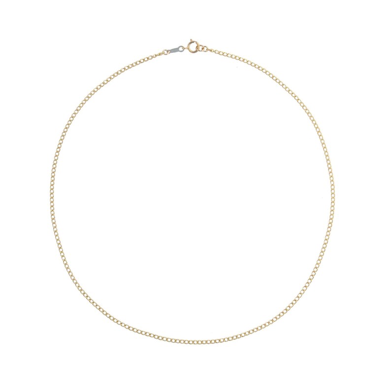 Baby Curb Chain Necklace Simple Gold Necklace Dainty Chain Choker Thin Silver Chain Gold Choker Necklace Layering Chain Necklace image 5