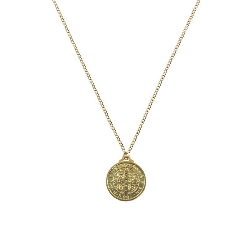 Coin Medallion Necklace Gold Coin Necklace Gold Medallion - Etsy