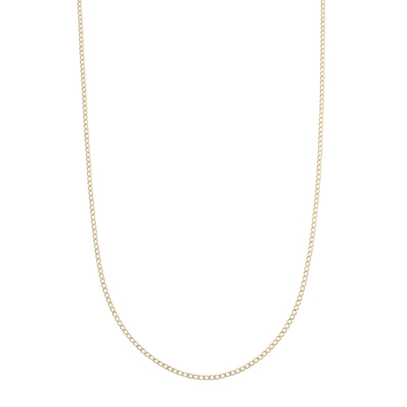 Baby Curb Chain Necklace Simple Gold Necklace Dainty Chain Choker Thin Silver Chain Gold Choker Necklace Layering Chain Necklace image 4