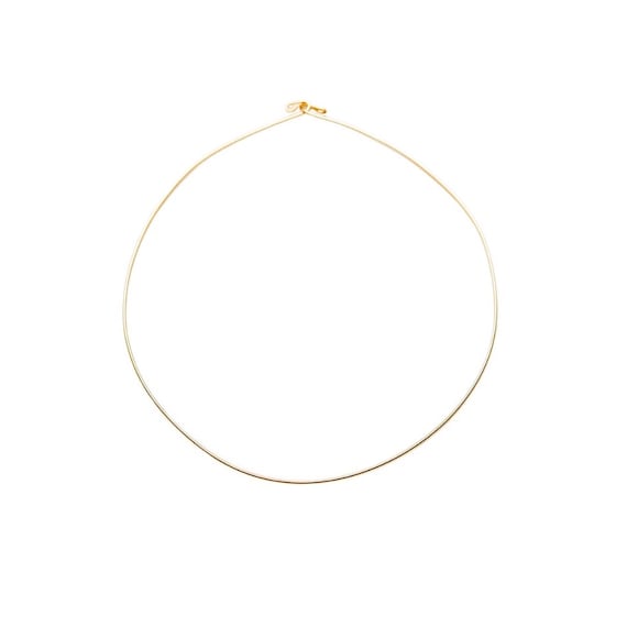 Thin Wire Choker Gold Choker Choker Collar Neck Ring | Etsy
