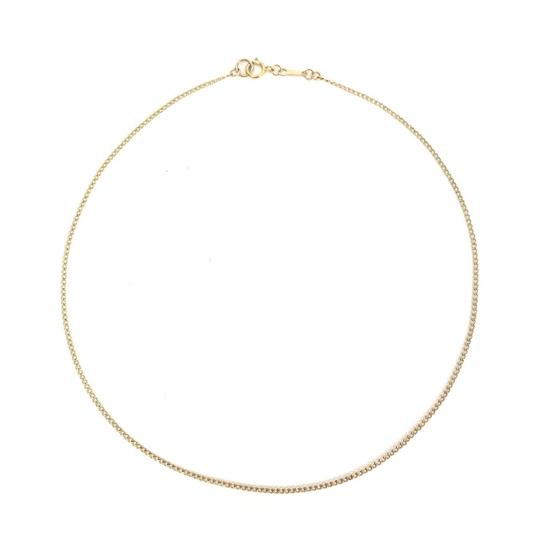 Baby Curb Chain Necklace Simple Gold Necklace Dainty Chain Choker Thin Silver Chain Gold Choker Necklace Layering Chain Necklace image 6