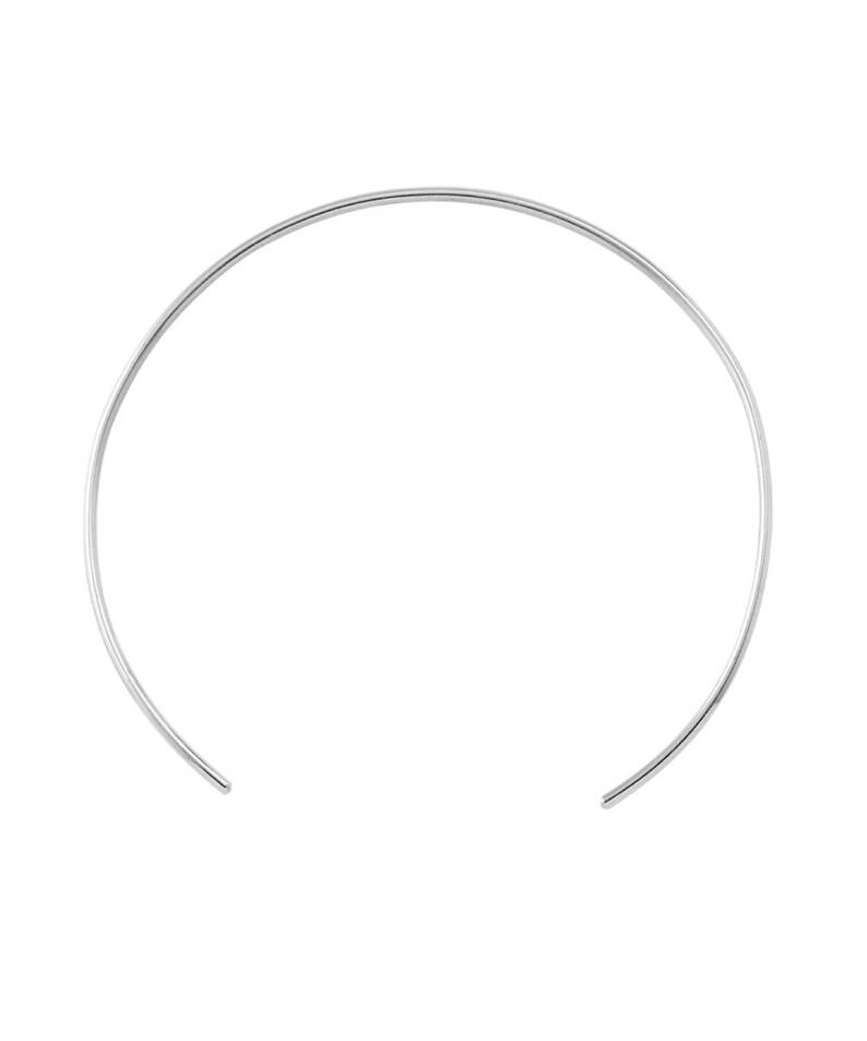 Round Wire Cuff Choker Gold Choker Collar Gold Choker Etsy