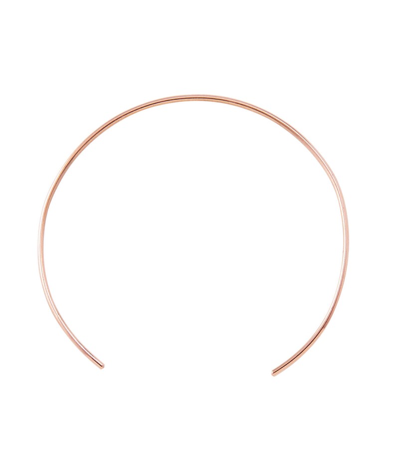 Round Wire Cuff Choker Gold Choker Collar Gold Choker Etsy