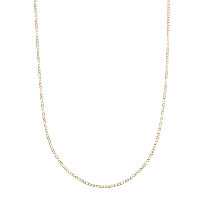 Baby Curb Chain Necklace Simple Gold Necklace Dainty Chain Choker Thin Silver Chain Gold Choker Necklace Layering Chain Necklace image 3