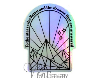 To the Stars Holographic Sticker