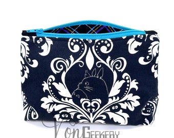 Forest Friend Damask Zipper Pouch