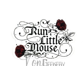 Run Little Mouse Sticker