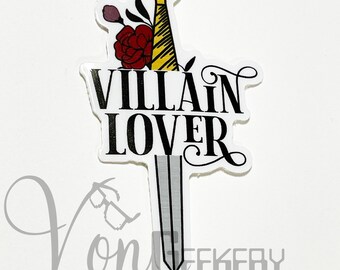 Pegatina de amante de los villanos