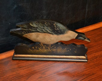 Wooden Duck Statue-Hand Painted