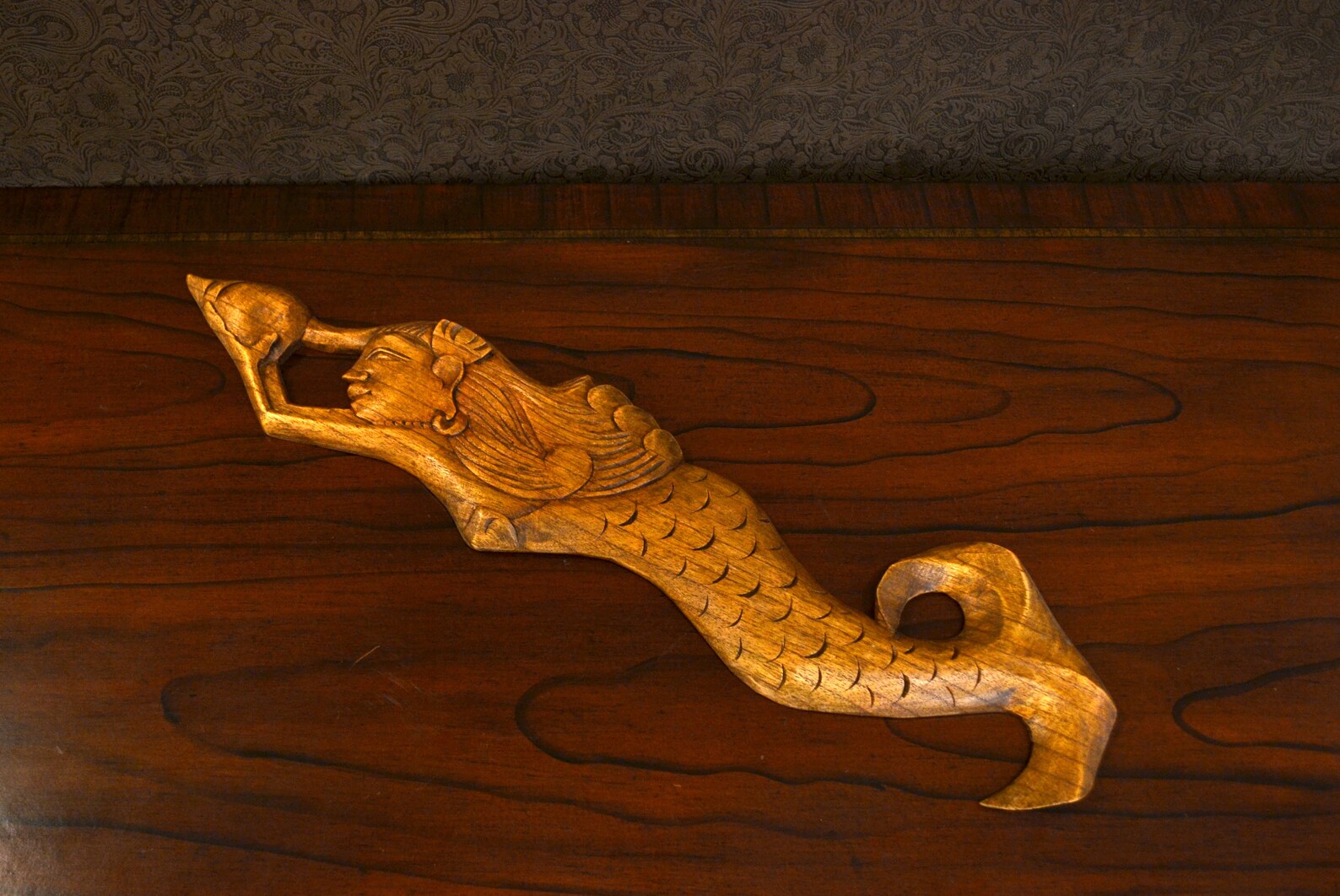 Mermaid Wood CarvingWall HangingWall Décor Etsy