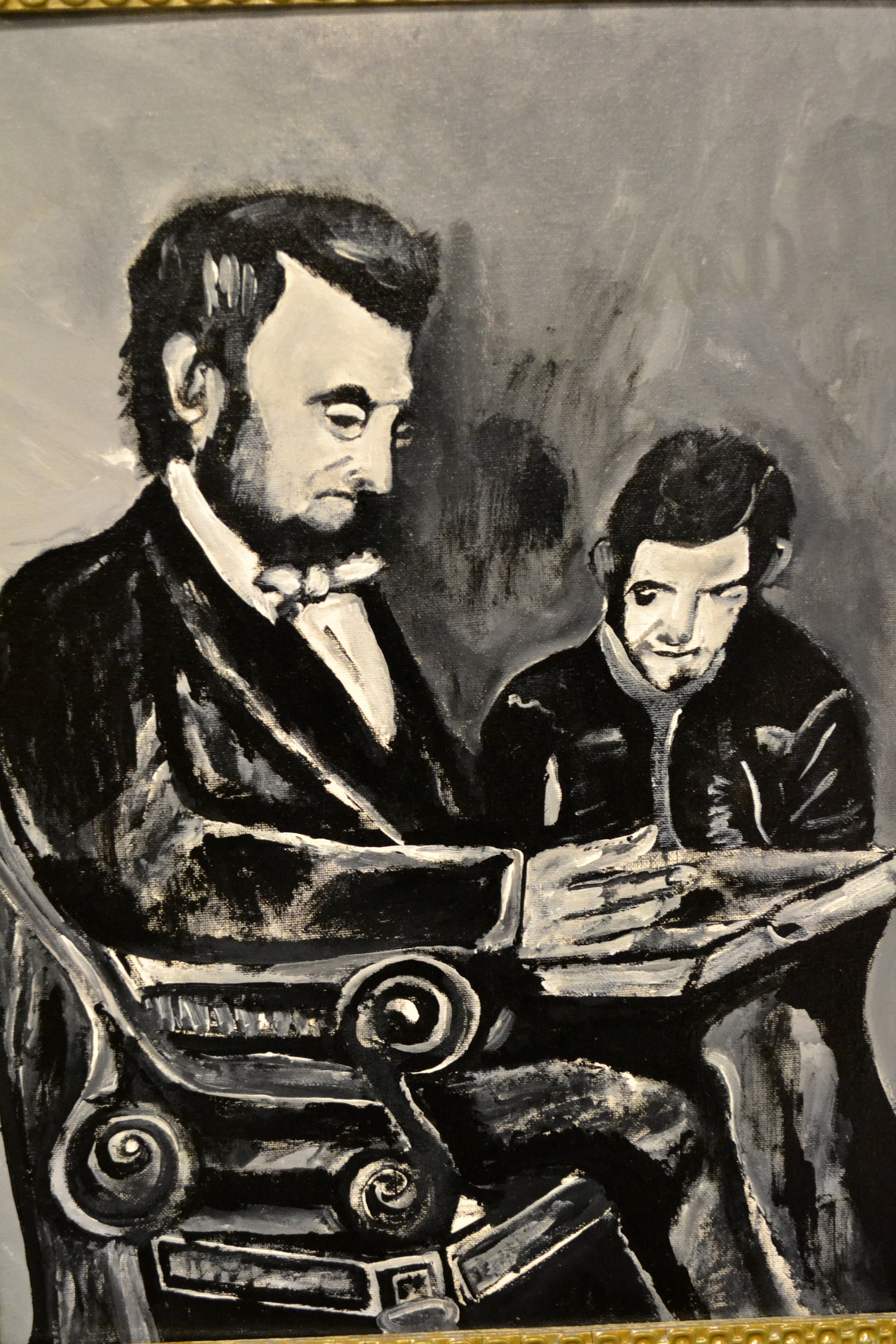 Lincoln PaintingOne Of A KindOil PaintingWith FrameAbraham Etsy