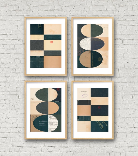 ビンテージ　MODERN GEOMETORIC ART PRINT ビンテージMODERN GEOMETORIC ART PRINT