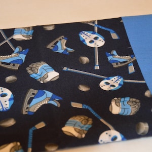 Hockey Pillowcase With Blue Cuff