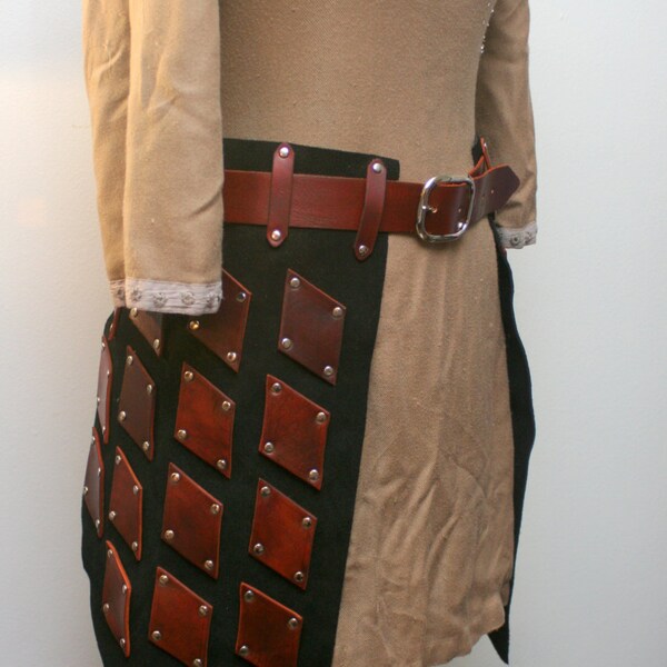 Leather Brigandine-Style Tassets
