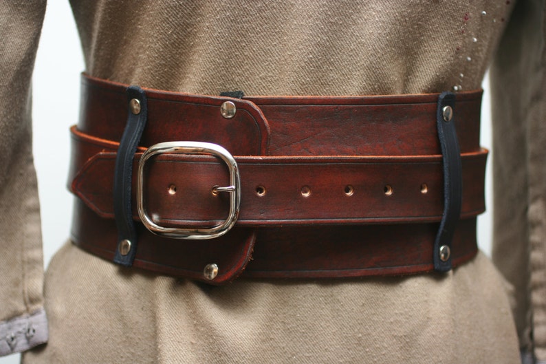 Warrior Leather Kidney Belt Etsy
