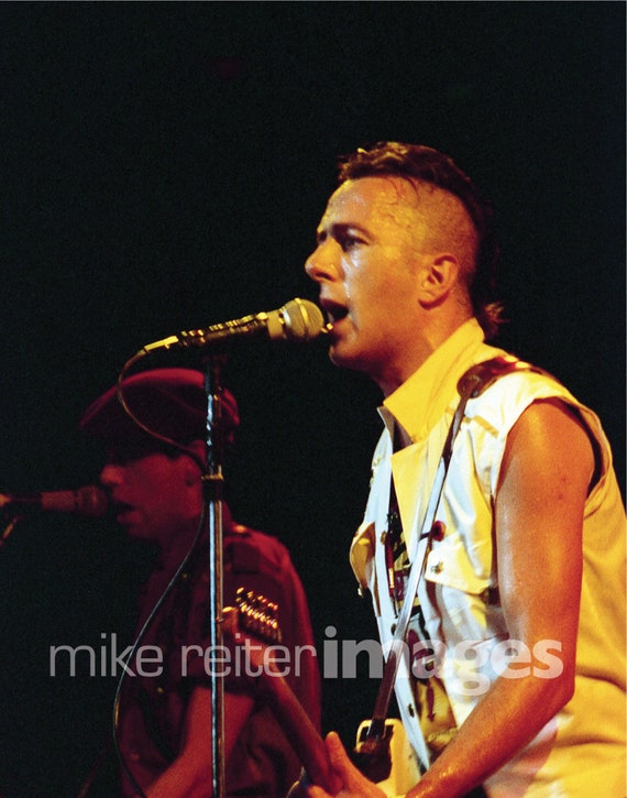 Joe Strummer Mick Jones of The Clash 1982 Combat Rock Tour