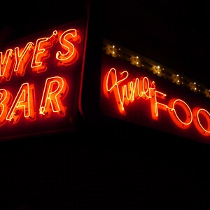 Nye’s Bar Neon Sign Photograph Minneapolis Art Print
