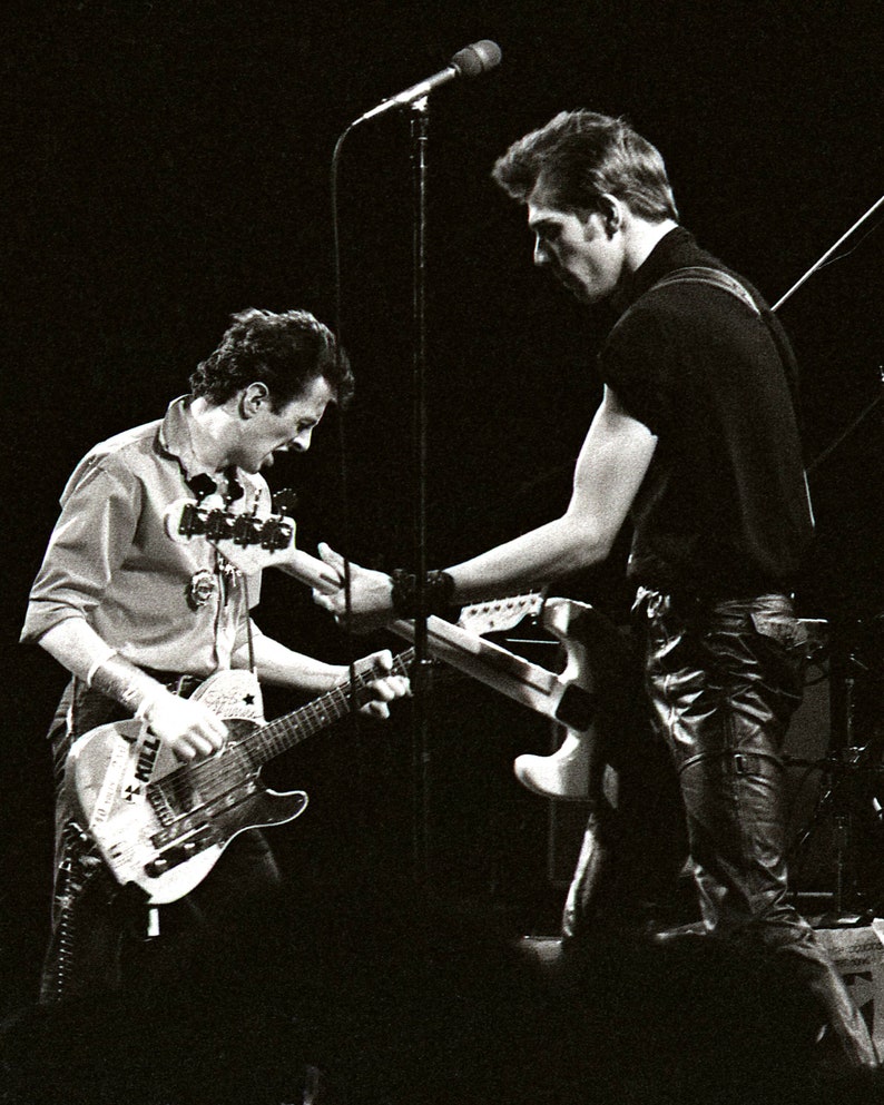 Joe Strummer & Paul Simonon of The Clash Photographic Print 1979 Punk Rock Legends image 1