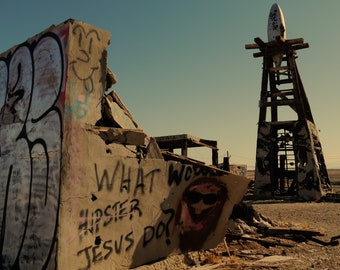 Salton Sea Bombay Beach California Color Photograph