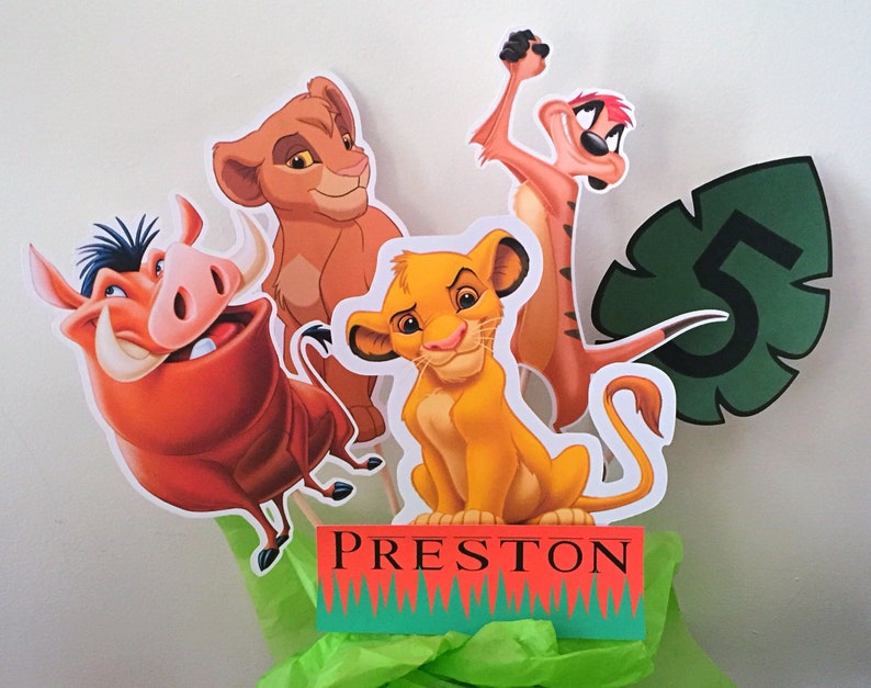 Lion King Centerpiece Lion King Cake Topper Lion King Etsy