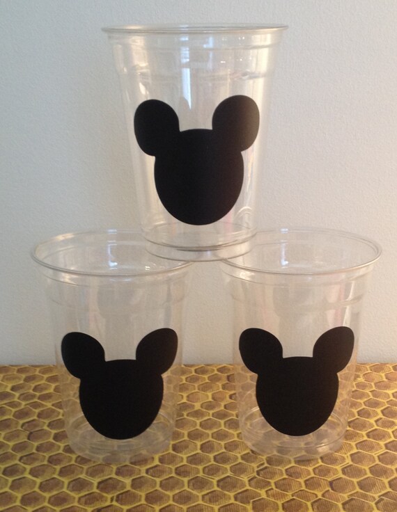 12 Mickey Mouse Vinyl Stickers Diy 1st Birthday Etsy