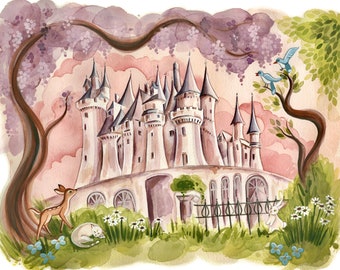 Chateau de Ussé- Premium Art Print