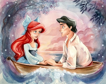 A Blue Lagoon - Premium Art Print