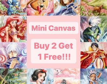 3 - Mini 8x10” Canvases - Buy 2 Get 1 Free Sale.