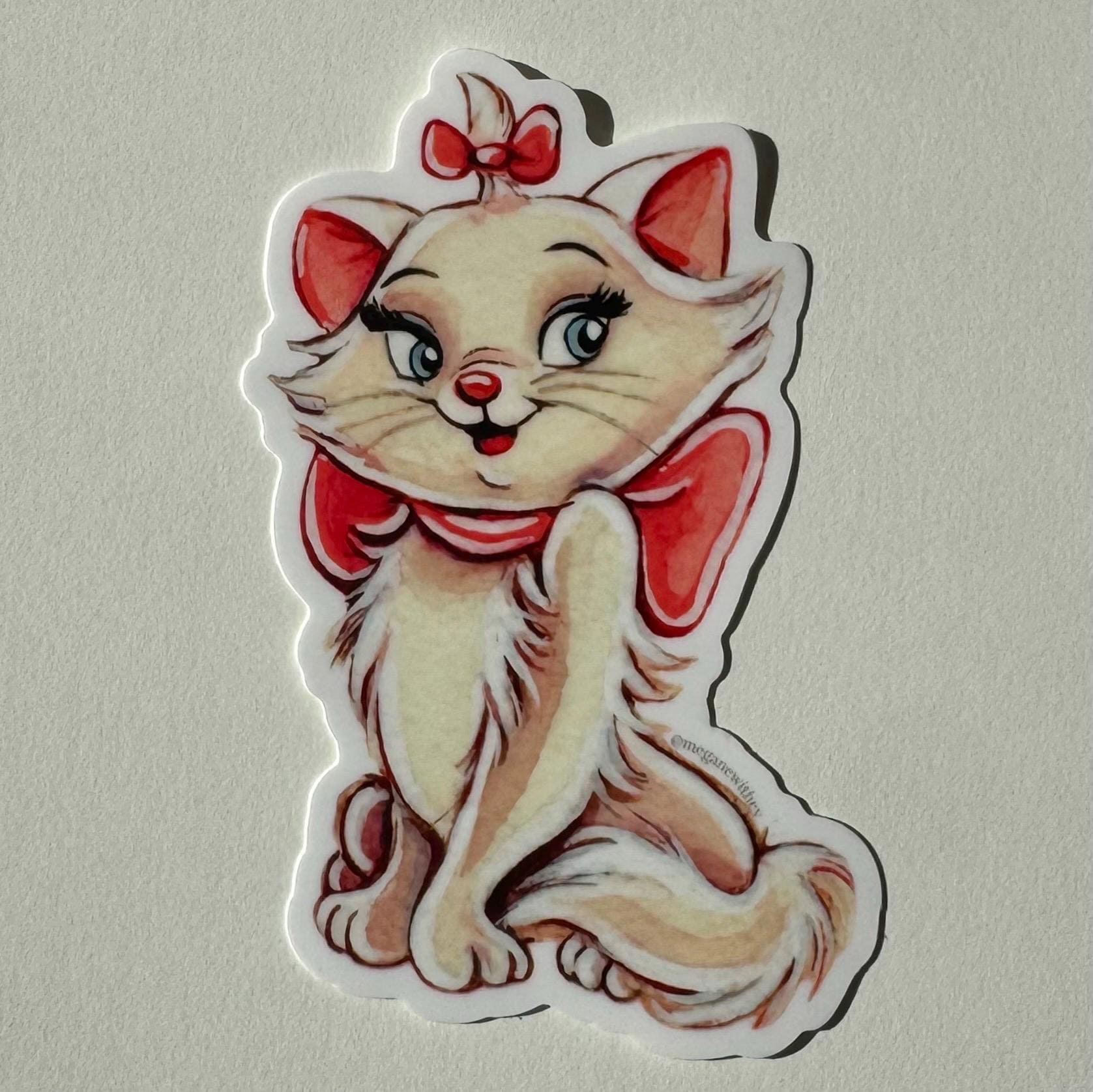 Fancy Kitty 4” Waterproof Vinyl Sticker