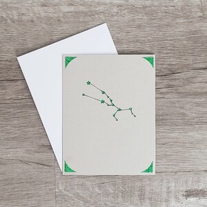 Cartes de vœux de signe stellaire - Taureau, Vierge, Capricorne