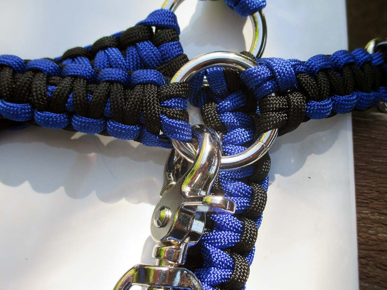 Black and Blue Paracord Halter and 6' Lead Etsy