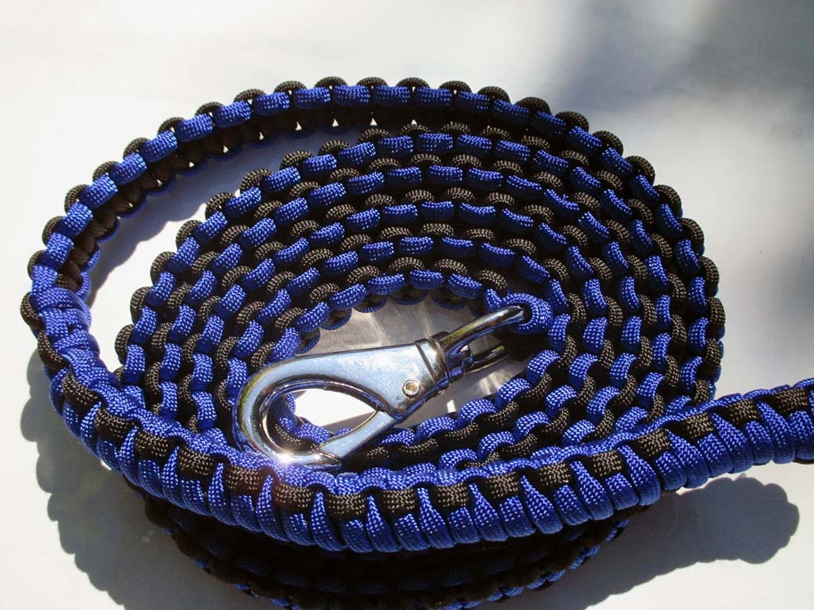 Black and Blue Paracord Halter and 6' Lead Etsy