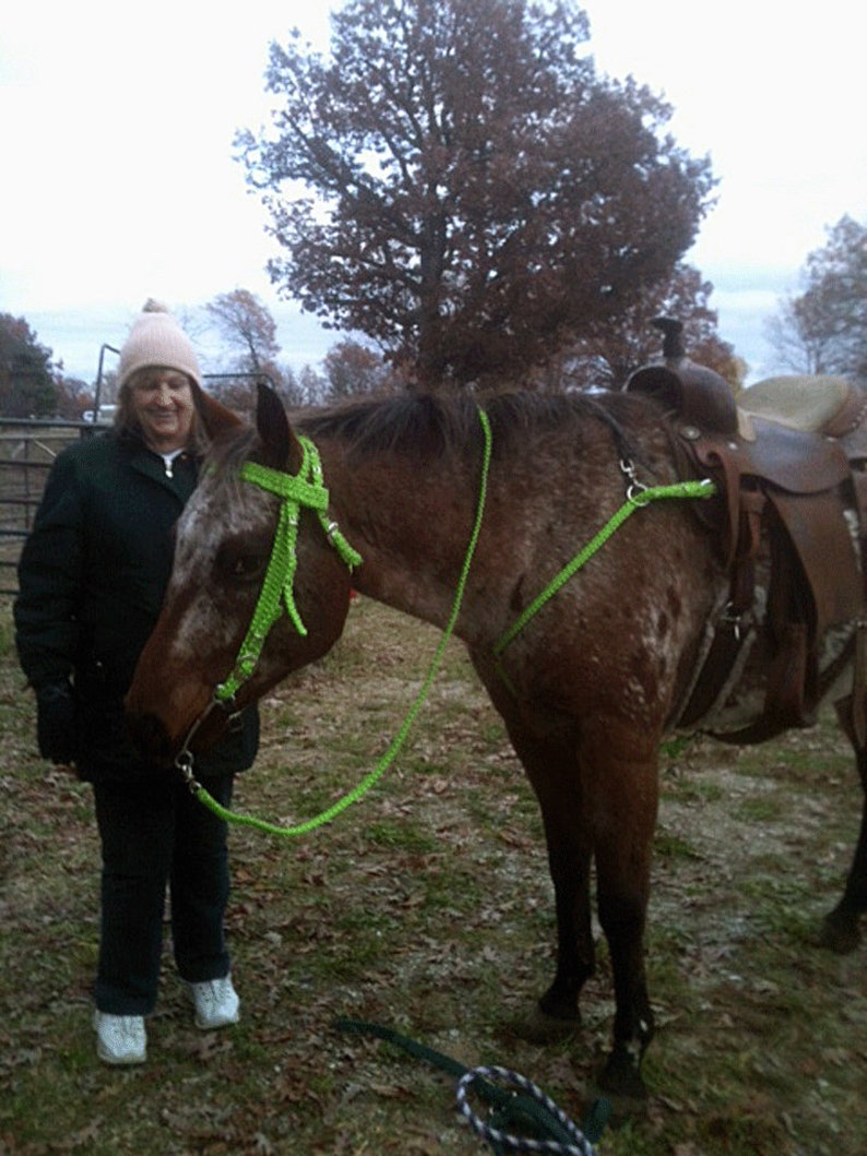 Horse Tack for Show, Paracord Handmade Horse Tack Set Includes, Head