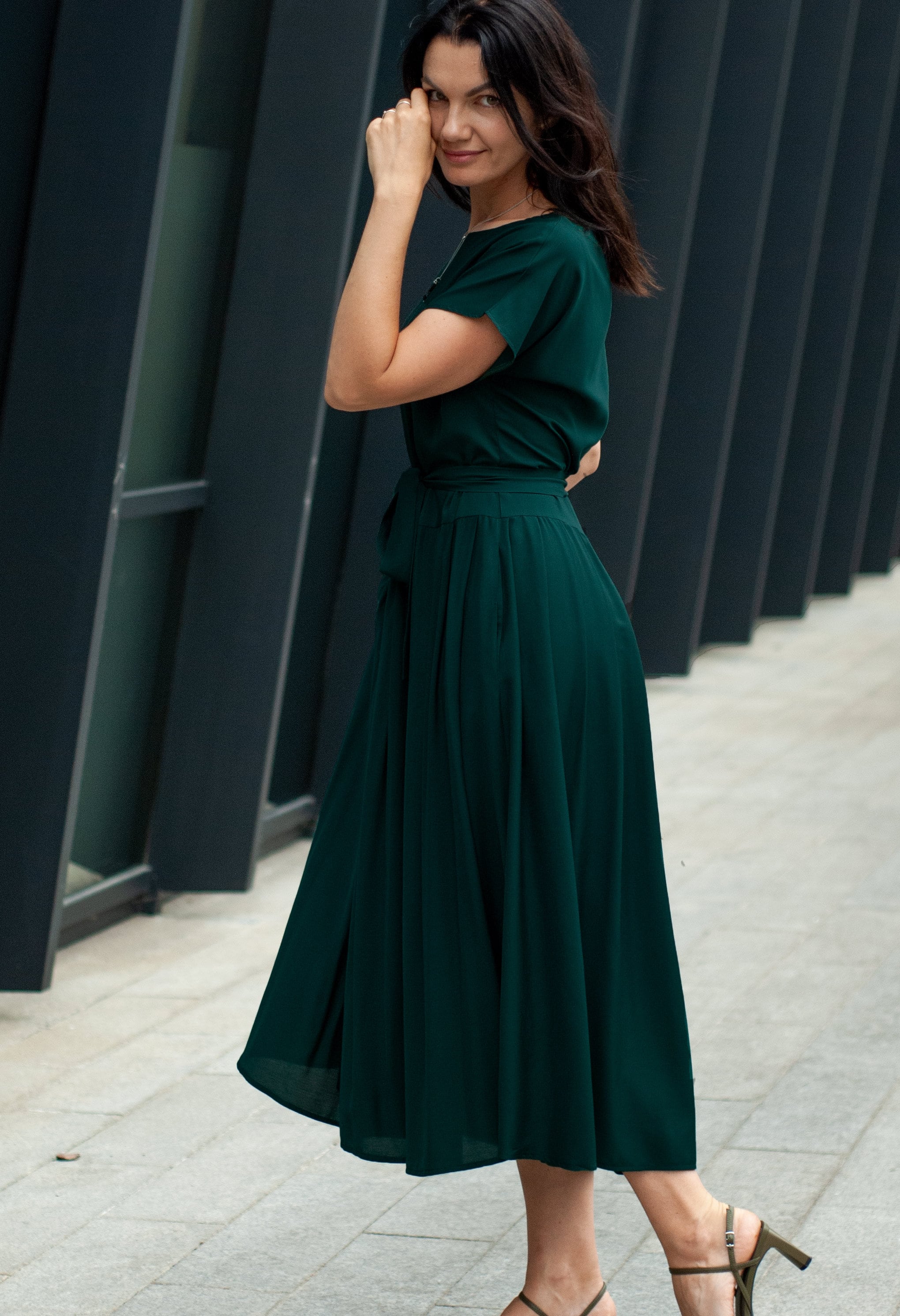 Emerald Green Bridesmaid dress/Forest green prom | Etsy