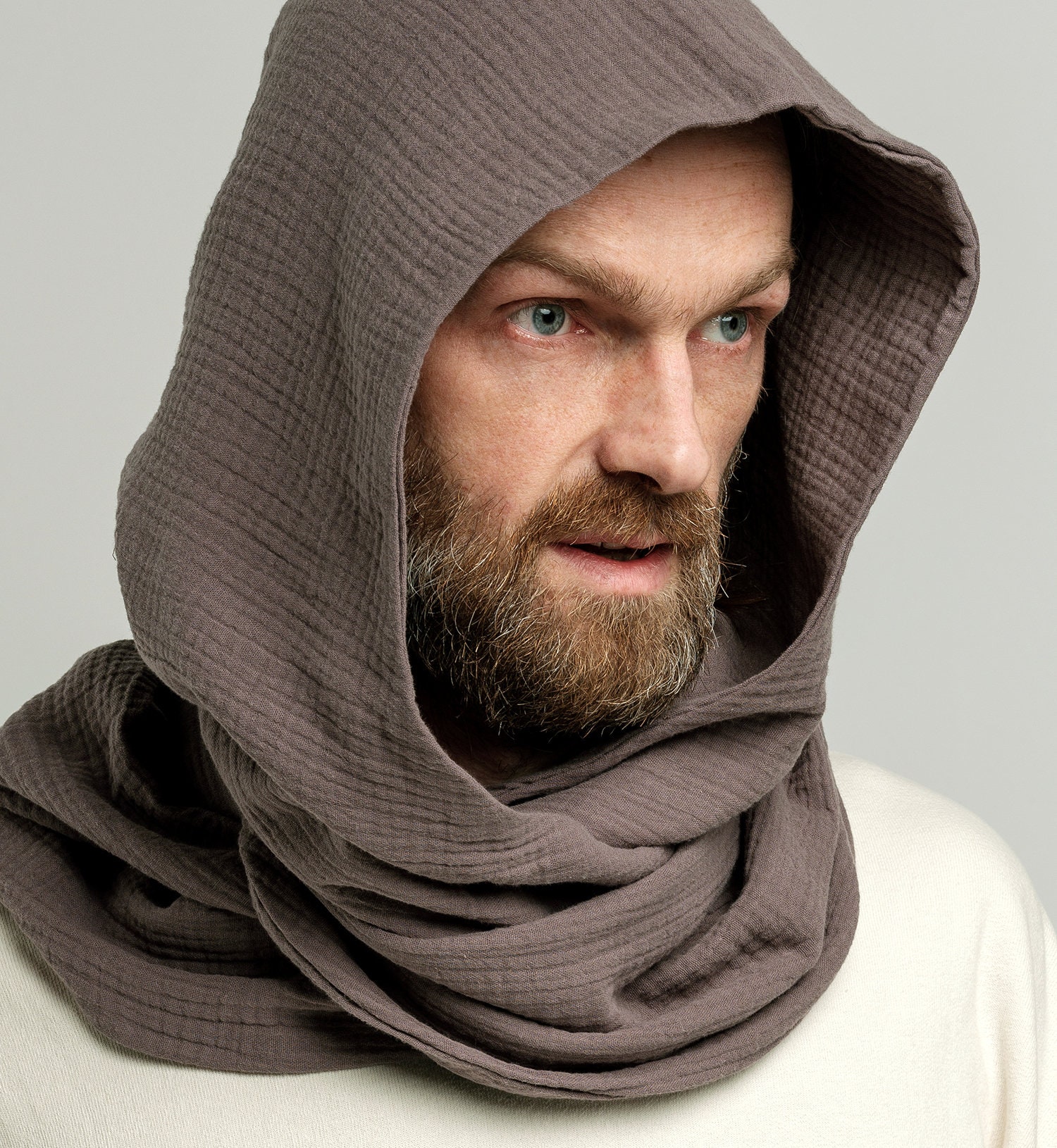 小物 SAN SAN GEARHOODIE SCARF MELANGE GREY HOODIE SCARF [MELANGE GREY] - SAN SAN GEAR