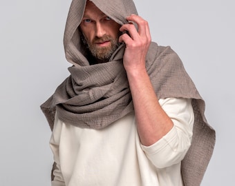 小物 SAN SAN GEARHOODIE SCARF MELANGE GREY HOODIE SCARF [MELANGE GREY] - SAN SAN GEAR