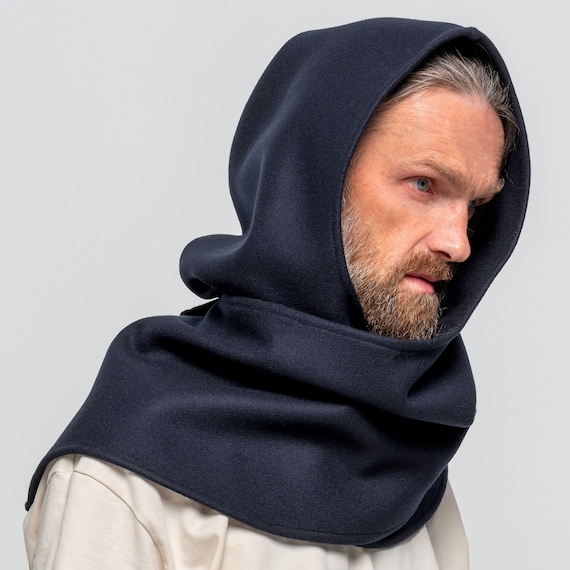 Margarines hooded scarf マフラー black Margarines hooded scarf マフラー black Black Hooded Scarf