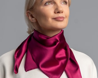 Sciarpa Di Seta Grande Quadrata 100% Scialle Stampe Di