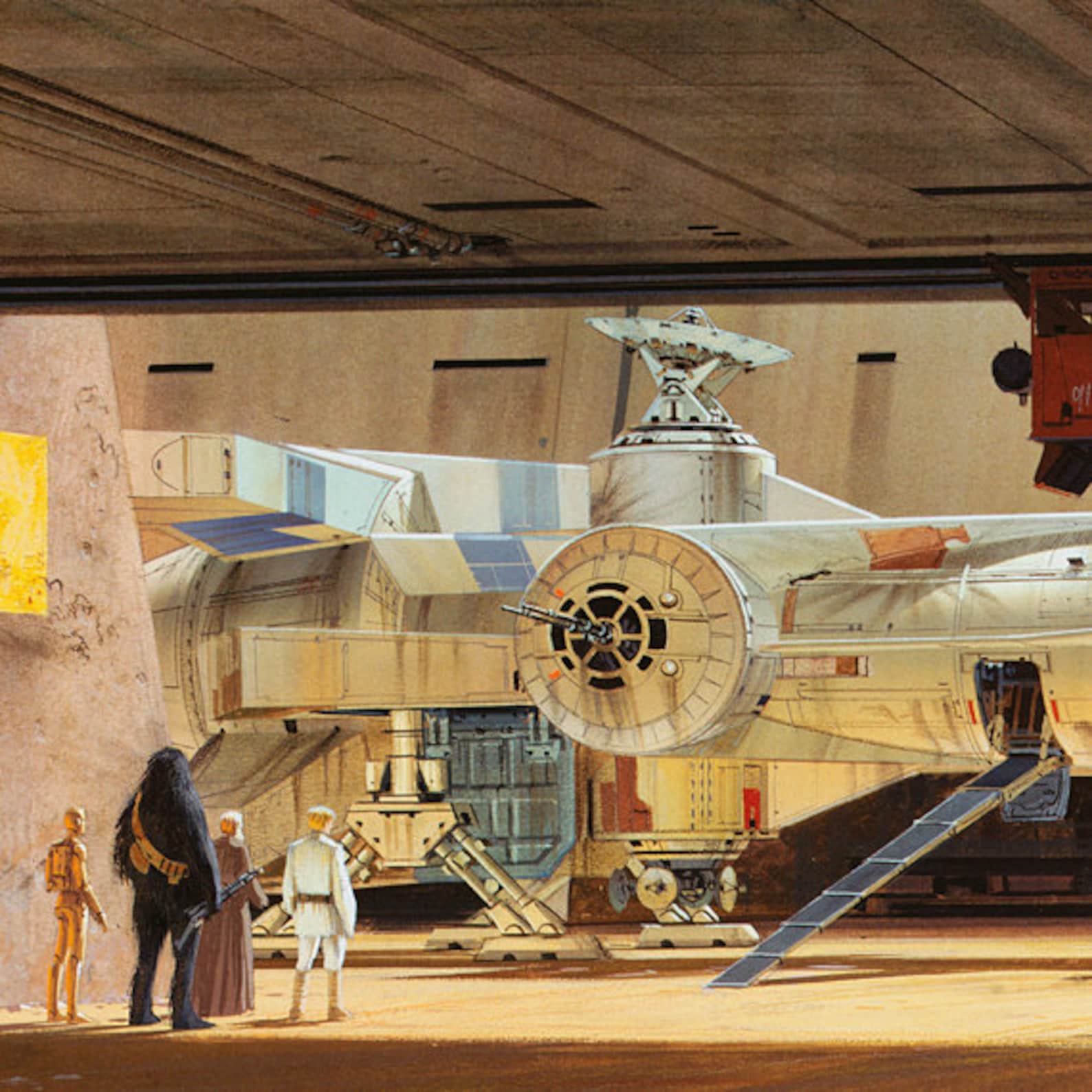 Star Wars x Ralph McQuarrie Concept Art Poster Print Etsy
