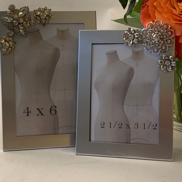 Silver Snowflake Picture Frame Etsy