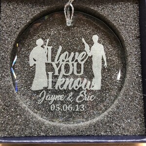 Personalized Crystal Ornament I Love You I Know christmas Ornament - Etsy