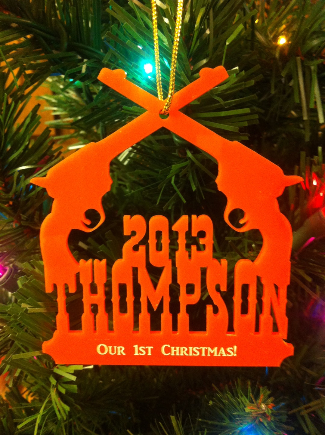 Personalized Custom Acrylic Our First Christmas Ornament Etsy