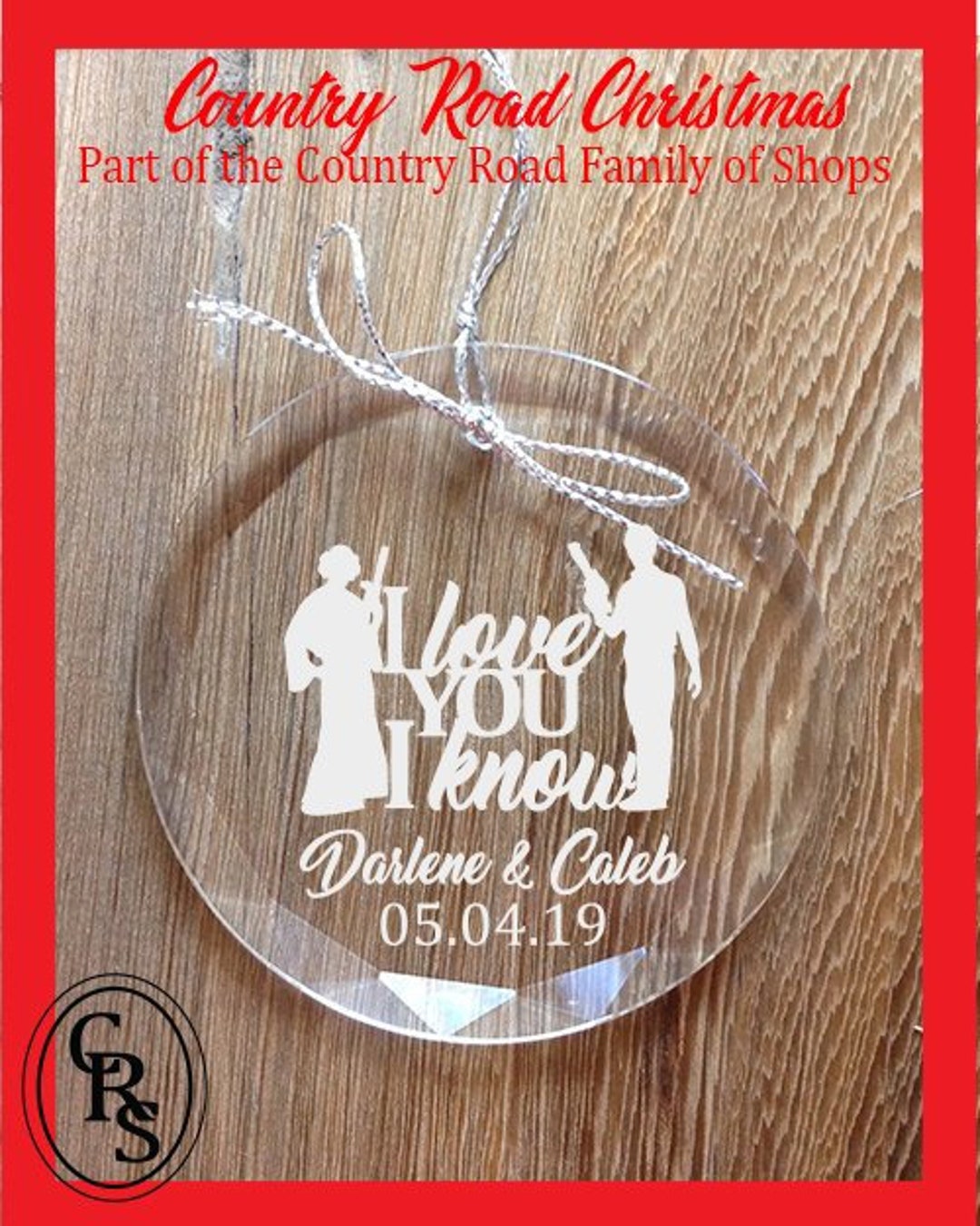 Personalized Crystal Ornament I Love You I Know christmas Ornament - Etsy
